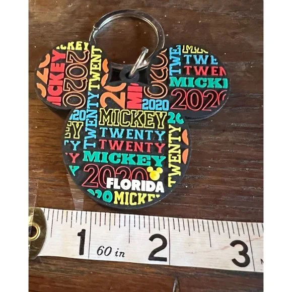 Disney Key Chain Set Of 4 Florida Souvenir 2020 Florida - Picture 10 of 13